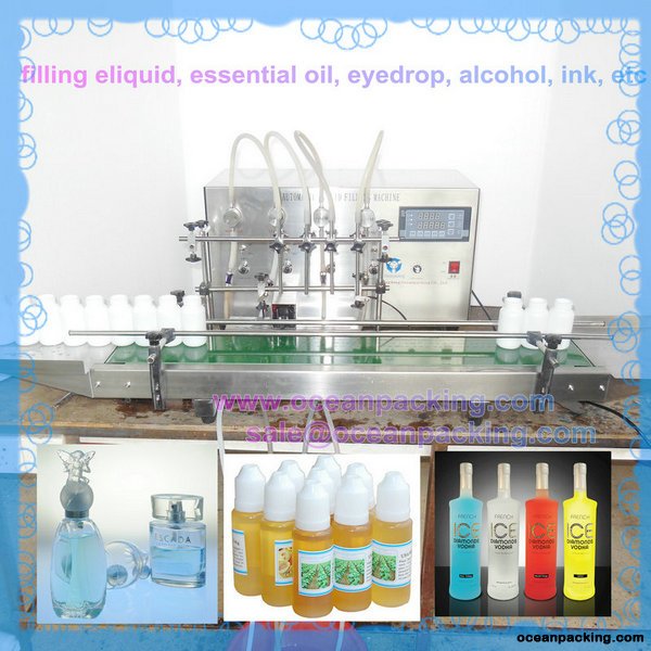 table top automatic filling machine with 4heads