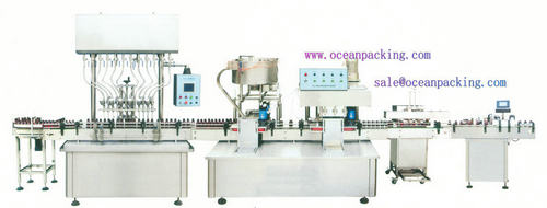 OPGZZ-100 automatic bottle-sending, filling, capping, sealin