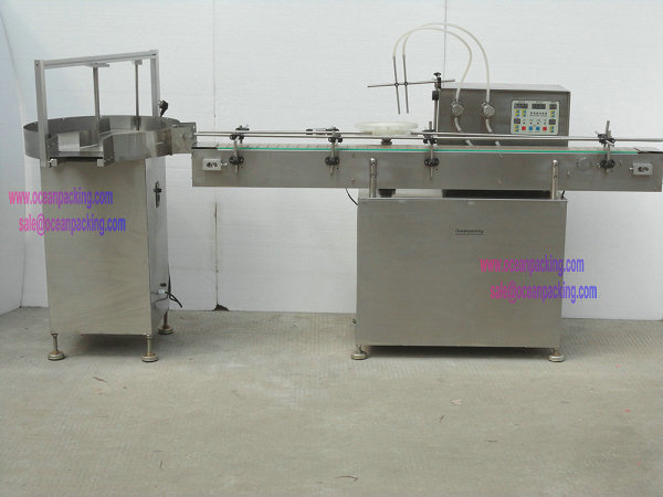 OPHR-II-A automatic filling line with rotate table for small